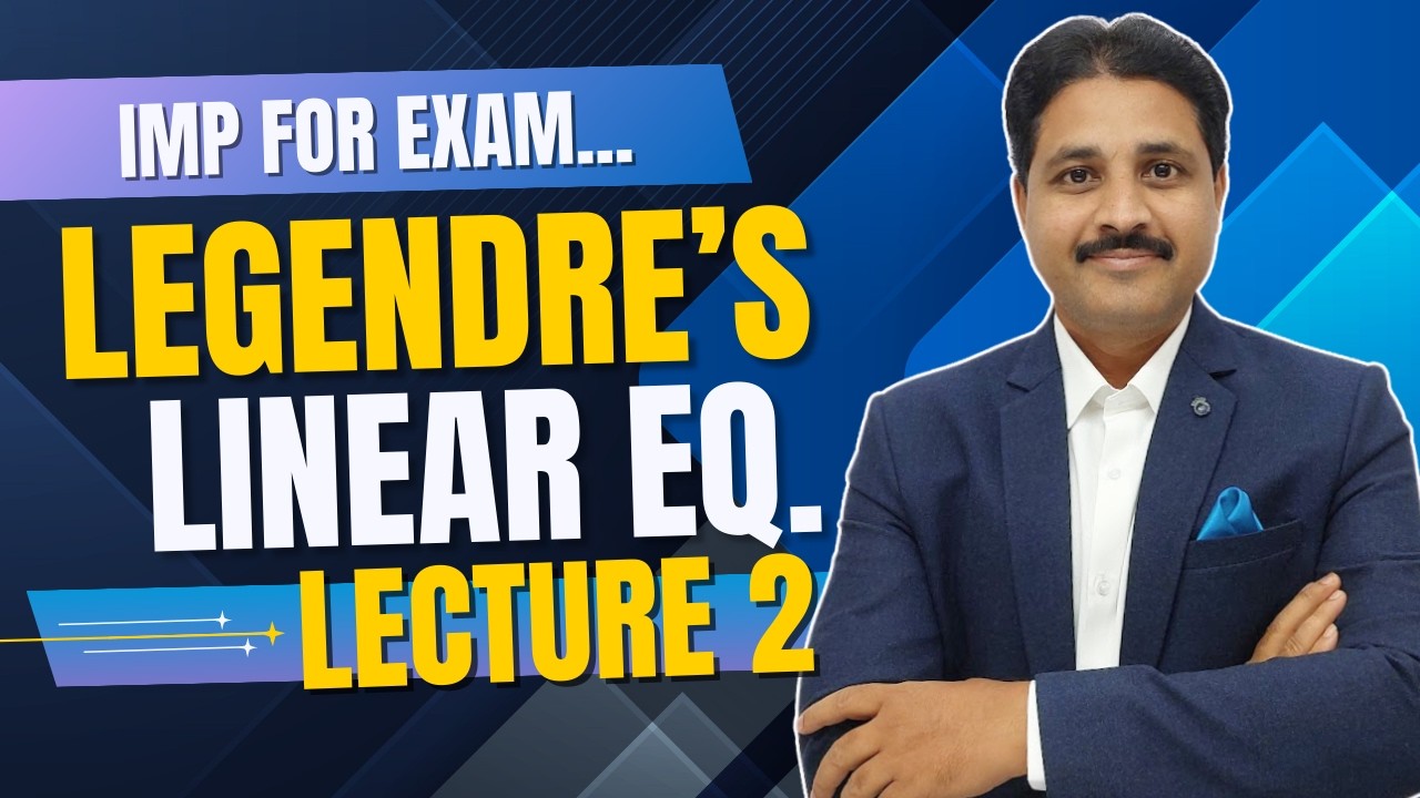 LEGENDRE'S HOMOGENEOUS LINEAR DIFFERENTIAL EQUATION SOLVED PROBLEM 2 @TIKLE'S ACADEMY