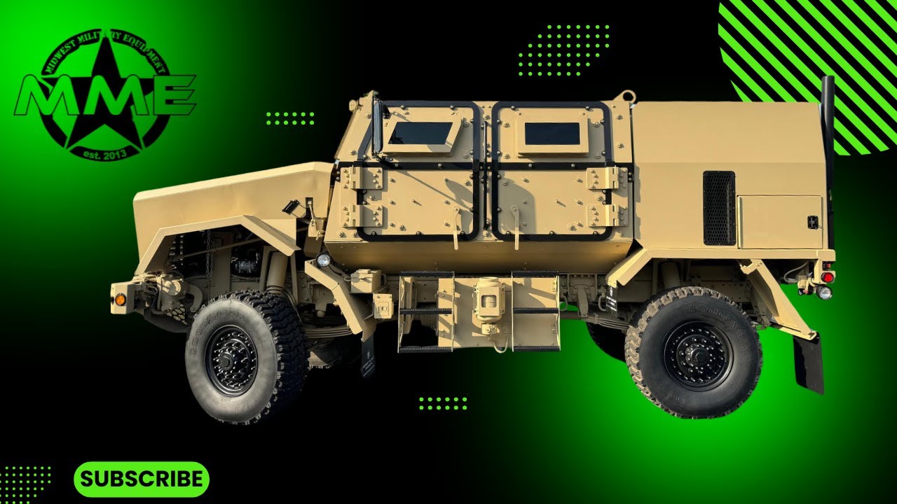 4 Door 2008 BAE Caiman Light (CLT) 4X4 MRAP Armored Vehicle