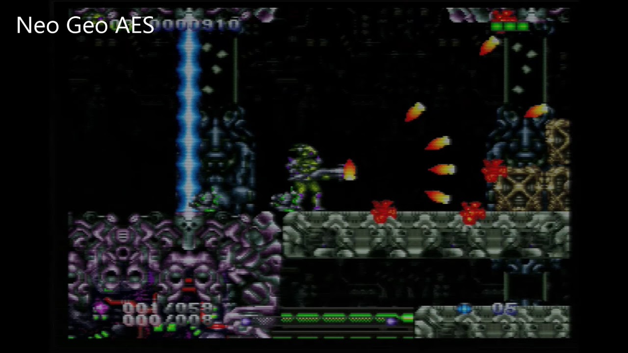 Gunlord Level4 : Dreamcast VS Neo Geo AES
