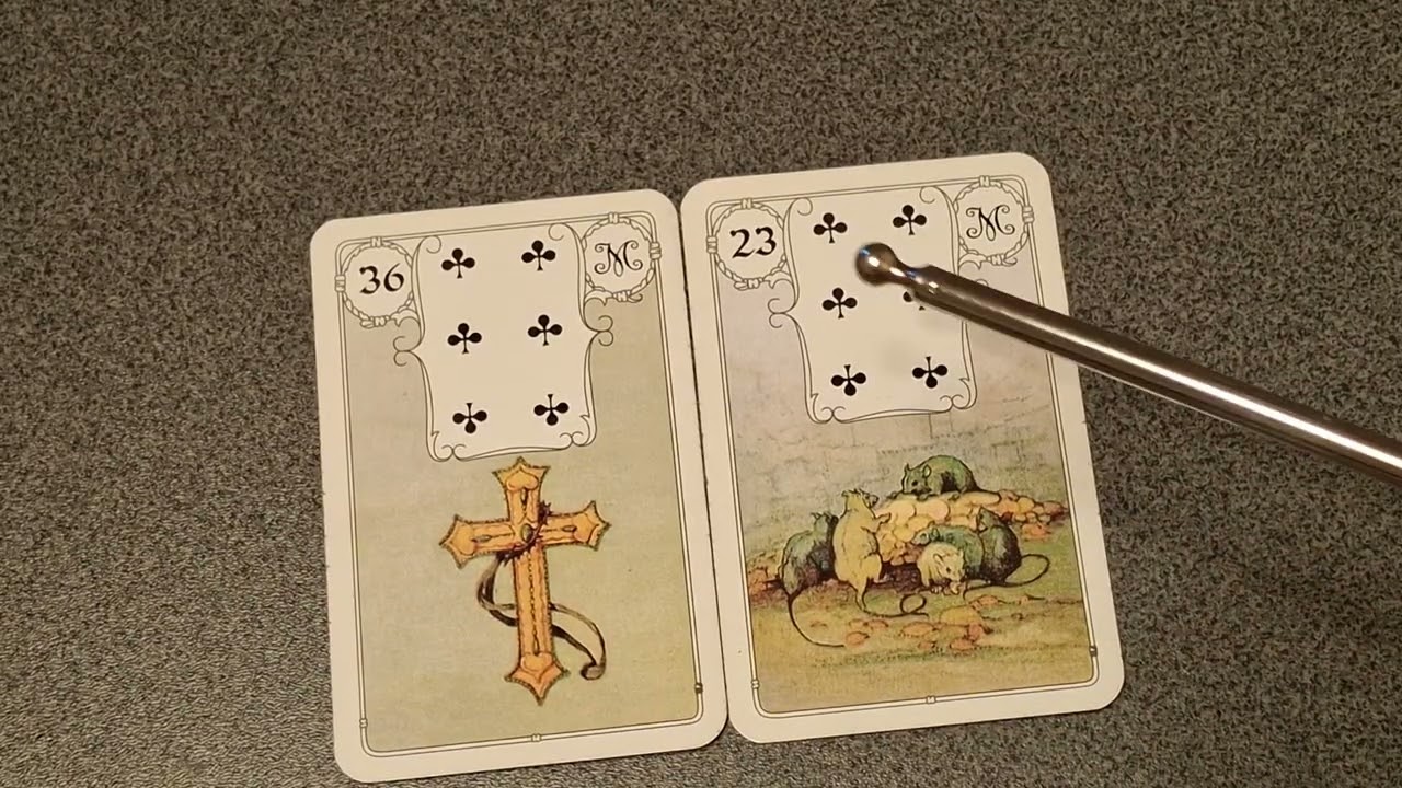 Lenormand 📚📚📚 - Kurs für Fortgeschrittene - Teil 71 - Kombinationen Kreuz