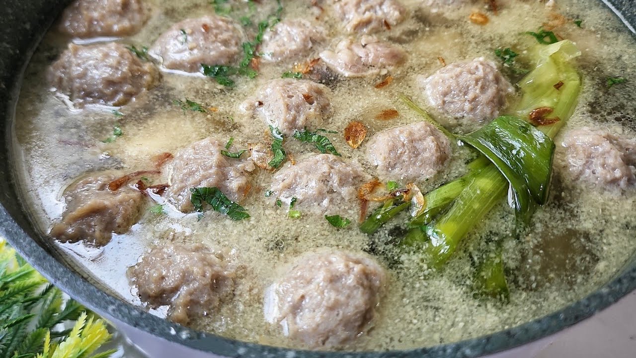 RESEP BAKSO KENYAL LEMBUT DAN KUAH BAKSO BENING GURIH