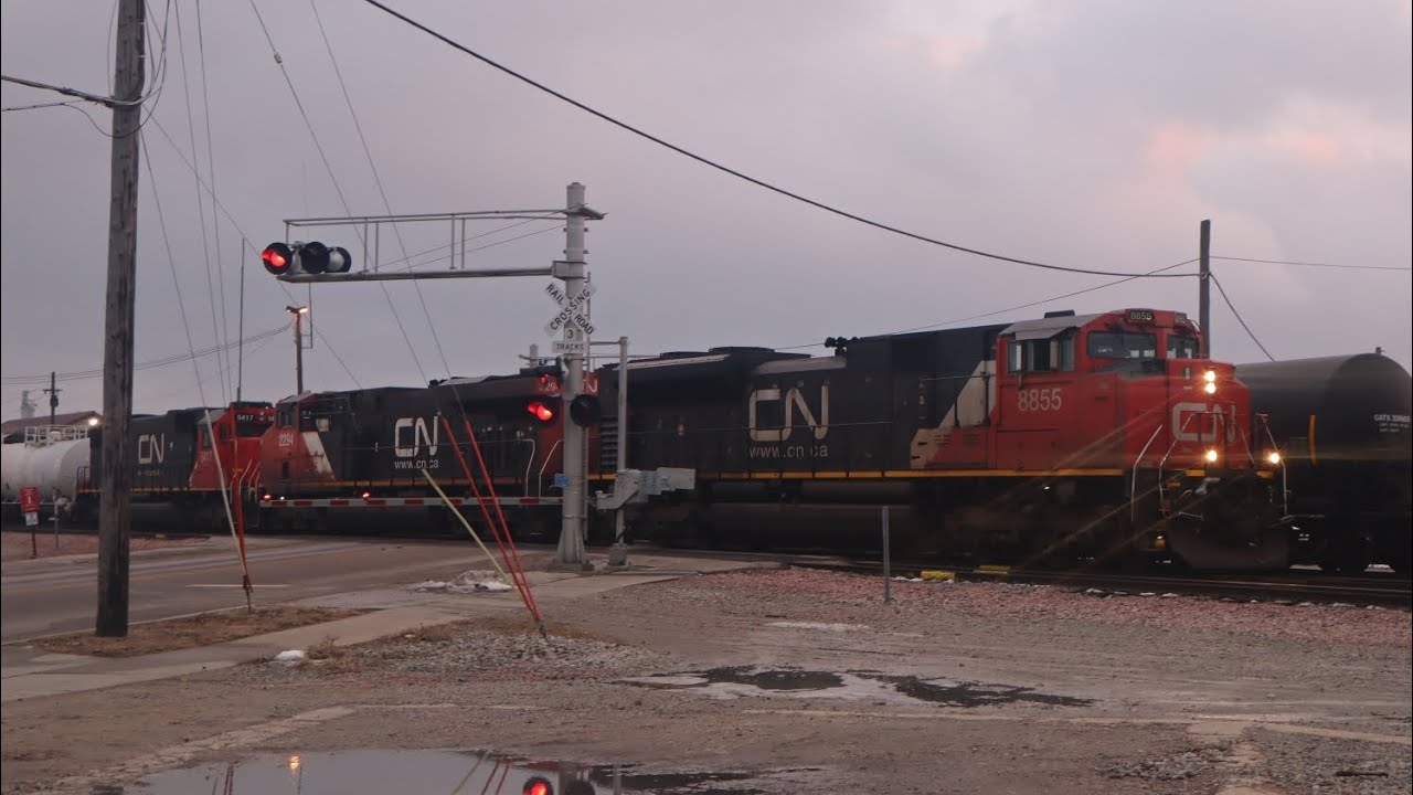 CN and WLR on New Years Eve in Waterloo, Iowa!