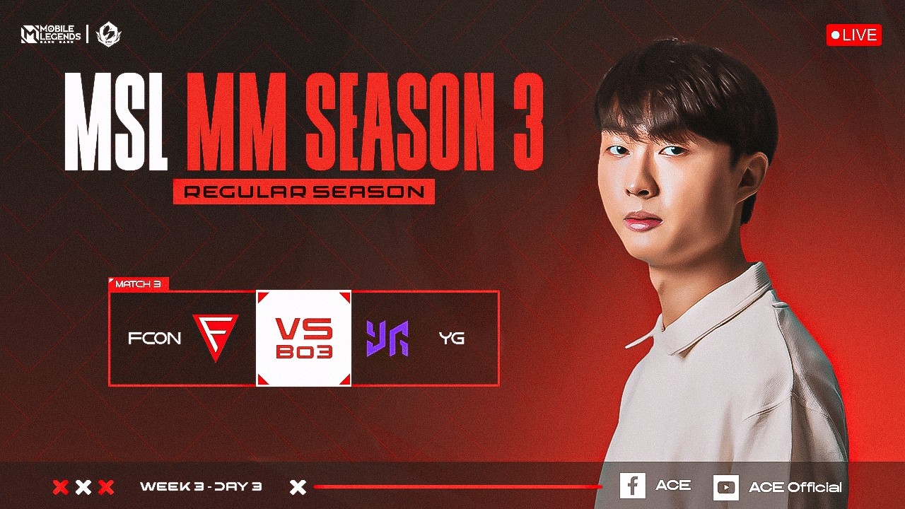 MSL sezon 3 MSL MPL Indo Oficjalny Birmański 🇲🇲 restream od ACE Falcon vs YG BO3 #MLBB #MSLMMS3