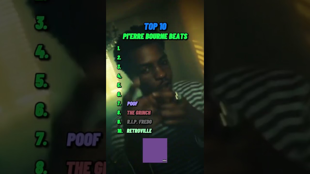 Top 10 Pierre Bourne beats! #rap #trap #trippieredd #playboicarti