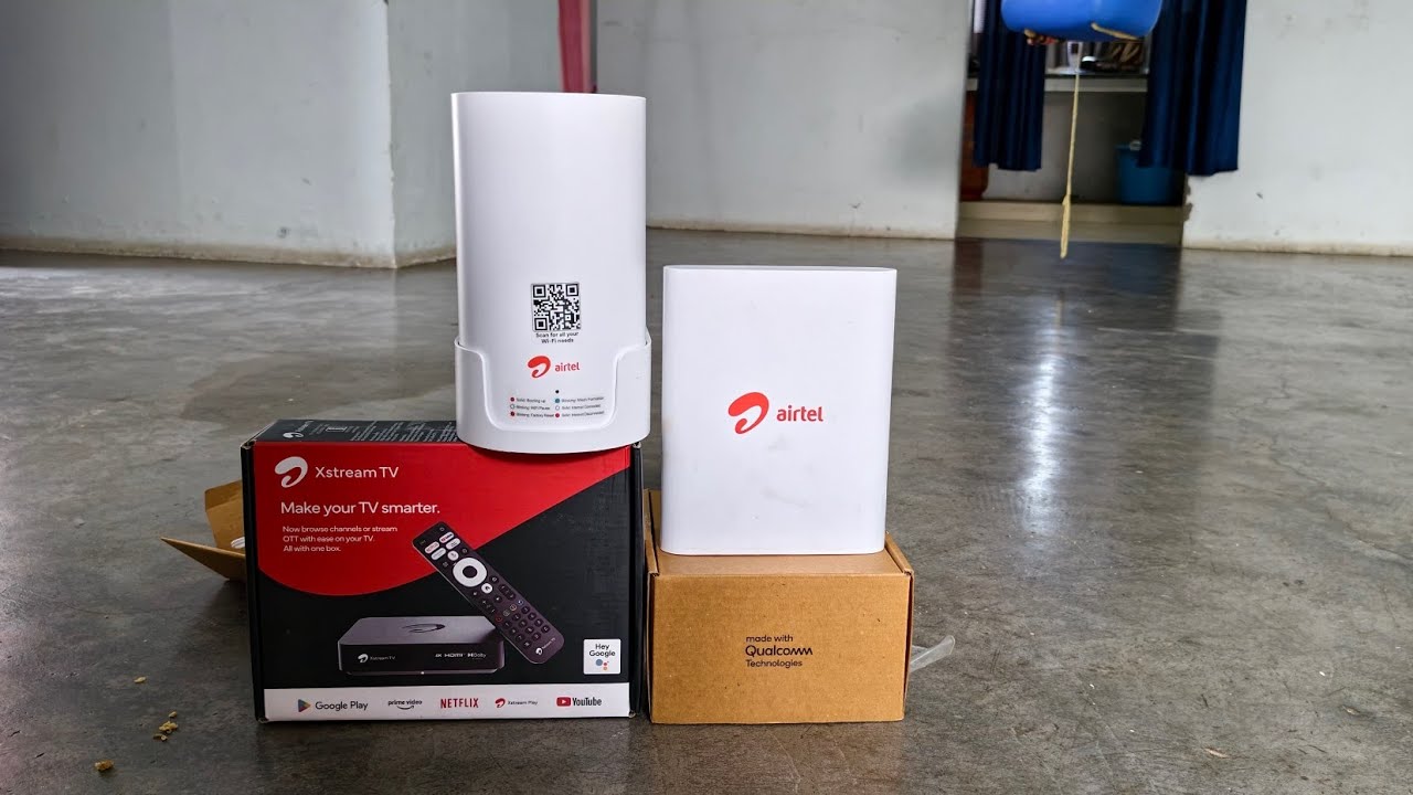 Airtel Wifi Installation Hindi 30Mbps Unlimited Data Plan With IpTv Box  #airfiber #airtel #freewifi