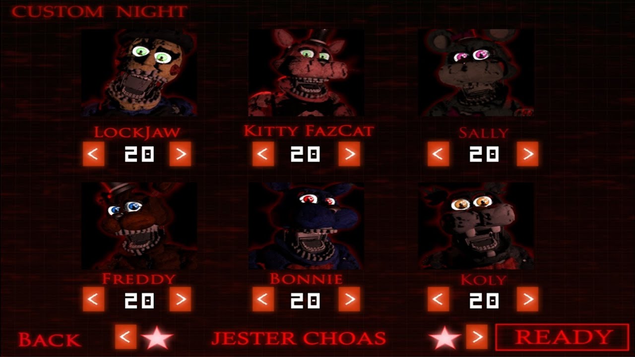 The Return To Freddy's 4 Update - Custom Night [JESTER CHOAS] 6/20 Complete!
