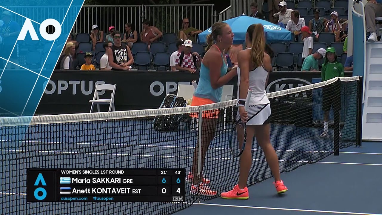 Sakkari v Kontaveit match highlights (1R) | Australian Open 2017