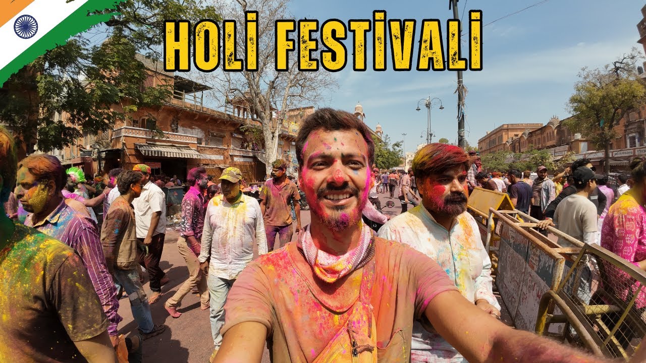 Hindistan’da SAPIKLARIN Festivali! Taciz Garanti! | Holi Festivali | Jaipur ~258