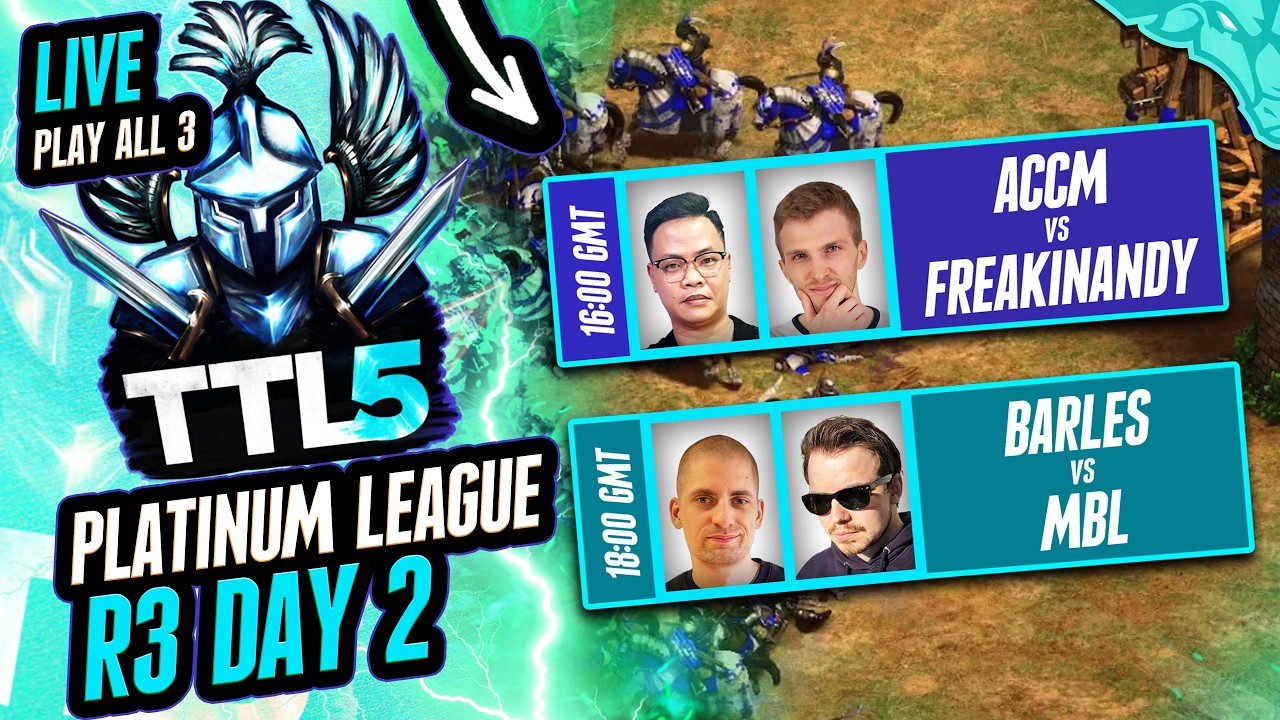 ACCM vs Andy | MbL vs Barles |  Titans league Platinum Season 5 R3 Day 2