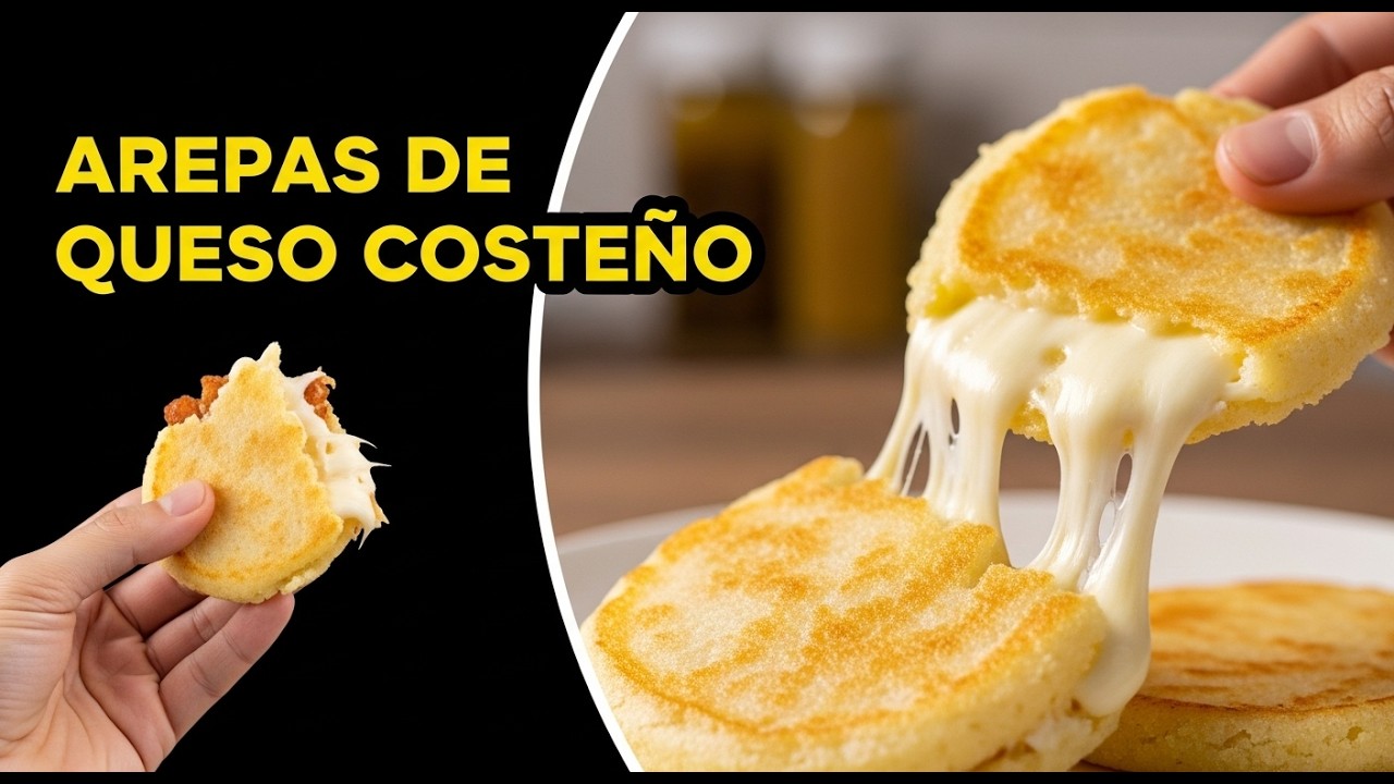 Cómo hacer Arepas de Maíz con Queso Costeño | Receta Fácil, Tradicional y Deliciosa