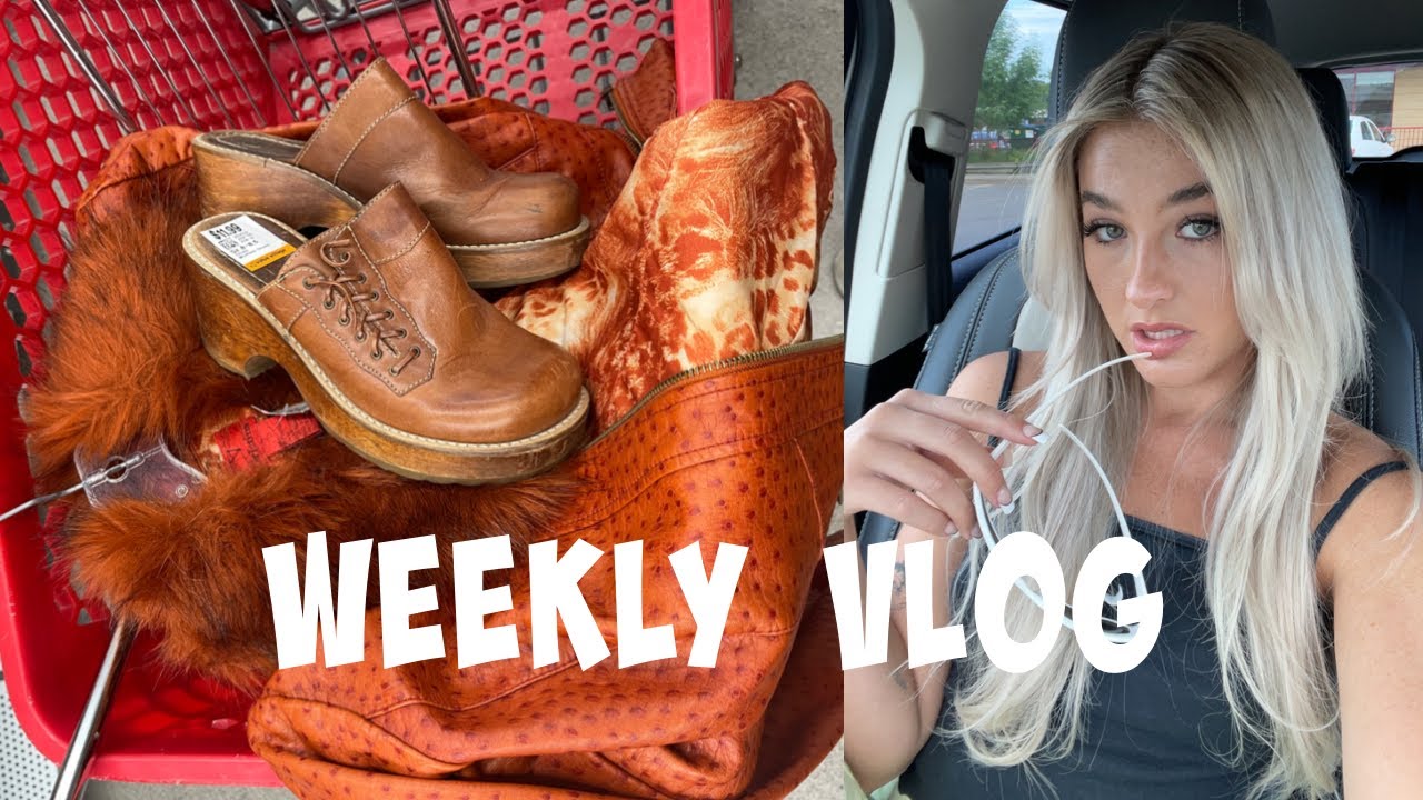 THRIFTING, GET READY WITH ME, CONTINUING TO CLEAN/ORGANIZE