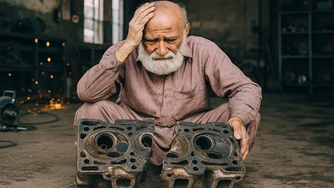 How an Old Mechanic Restored a Completely Broken Engine Cylinder Head