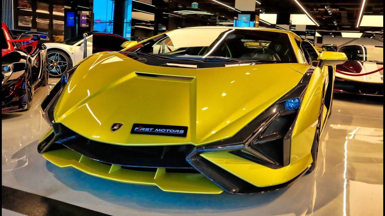 Lamborghini SIAN, Bugatti Chiron Super Sport, LaFerrari, Koenigsegg Drive by at F1RST MOTORS DUBAI