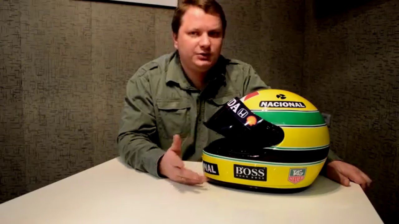 Ayrton Senna helmet replica
