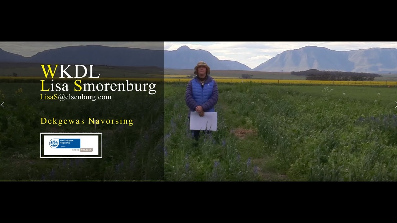 Riversdal 2020 Dekgewas Navorsing