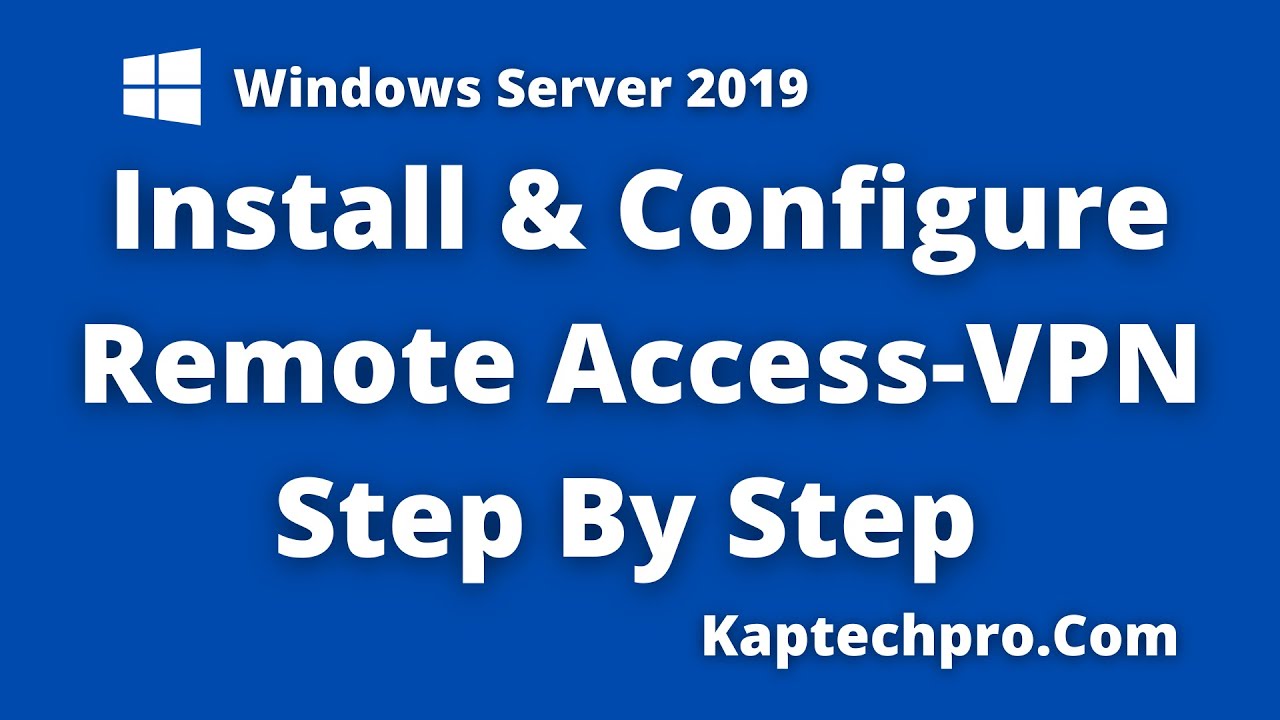 Установка и настройка VPN Server 2019