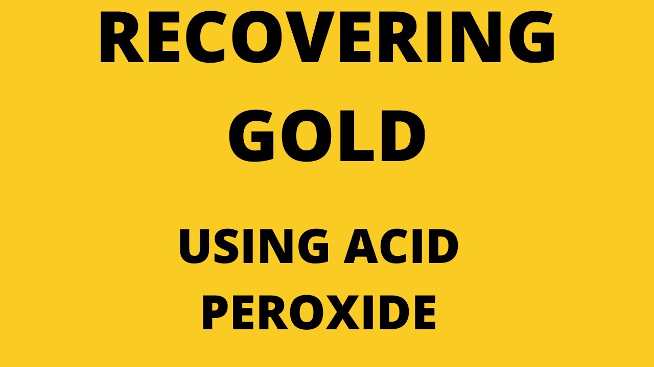GOLD RECOVERY / recovering gold using acid peroxide AP