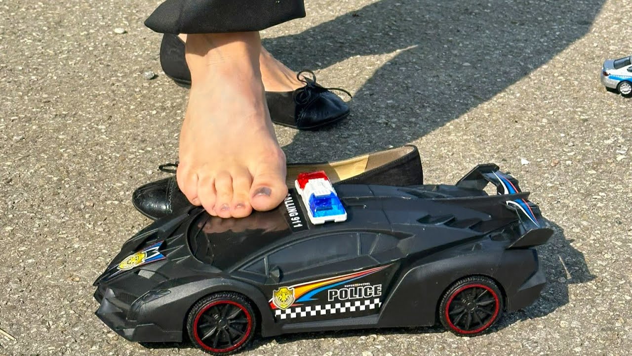 VR 8K | Preview | Larissa&rsquo;s Sweaty Feet and Worn Ballerina Flats Obliterate a Massive Police Car! 🚓💥