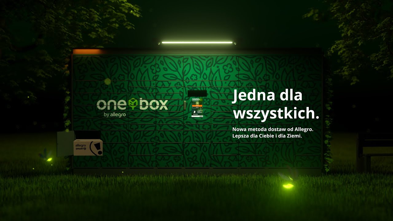 Zielone automaty Allegro - One Box by Allegro
