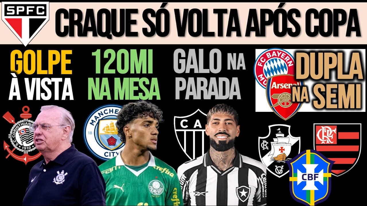 IMPEACHMENT NO TIM&Atilde;O? OFERTA DE 120MI PRO VERD&Atilde;O| SP PERDE SEU CRAQUE| BARBOZA NO GALO? VASCO, FLA+
