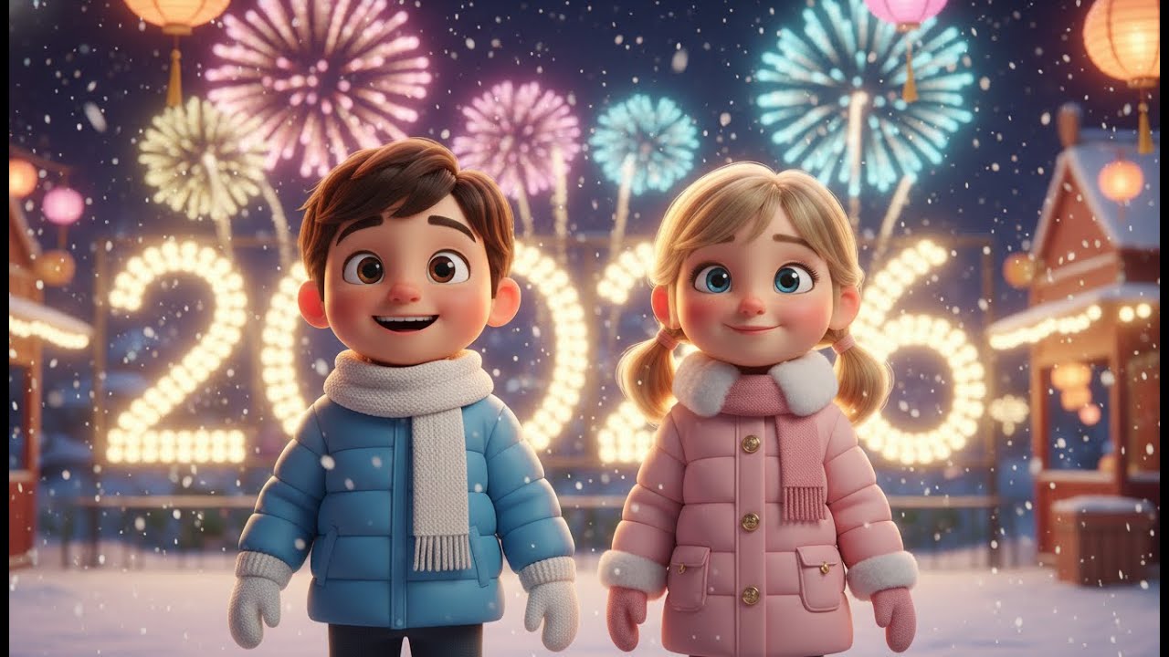 Dozi & Marry 🎆 Happy New Year 2026 | Cozy Winter Fun at the Amusement Park ❄️ | Kids Animation