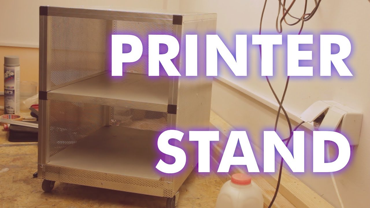 I Make an Aluminium Printer Stand from Aluminium Tubing