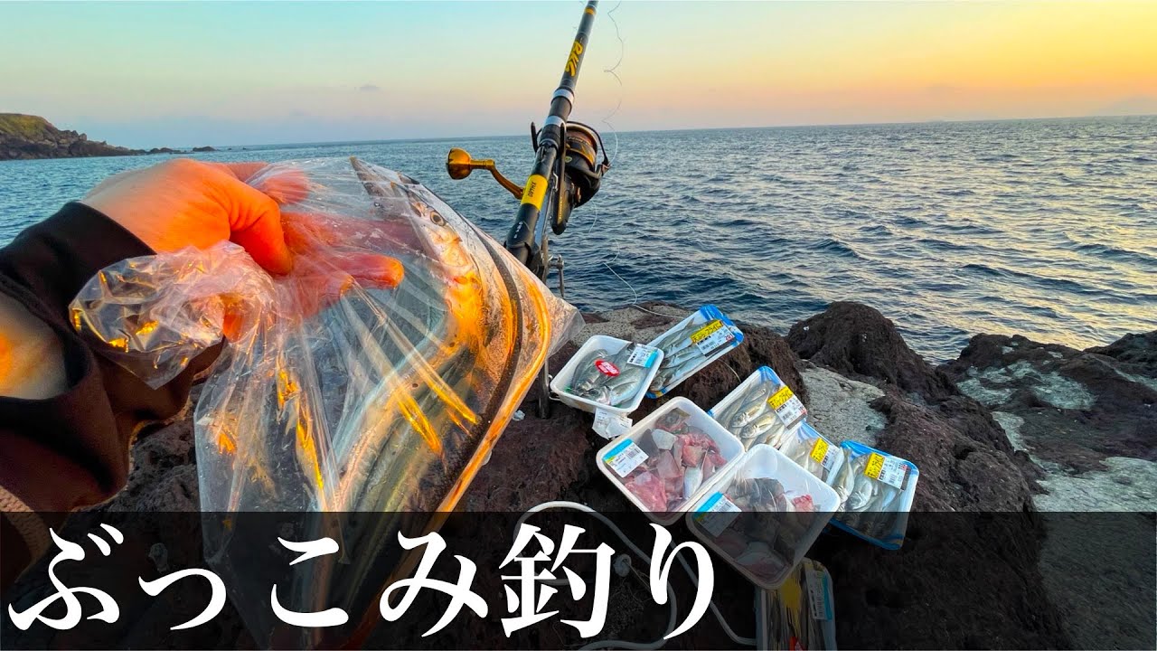 【伊豆大島】砂底の地磯で大物狙いの投げ釣りをしてみたら…