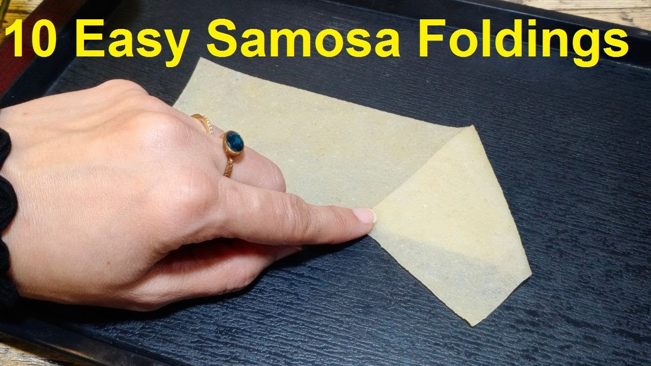 10 Easy Samosa Folding | How to Fold Samosa Perfectly | How to make samosa shape with Folding Sheet