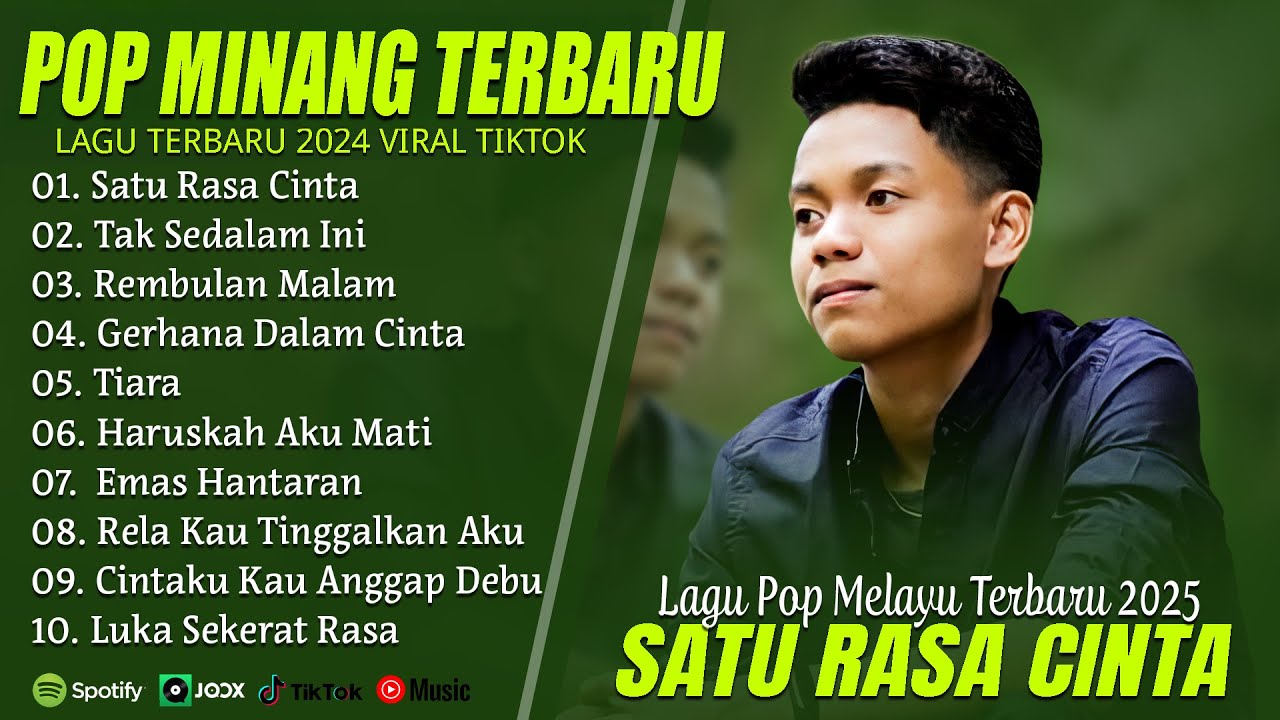 SATU RASA CINTA (LIRIK) FULL ALBUM TERBAIK (MIX) TAK SEDALAM INI - LAGU POP MELAYU TERBARU 2025