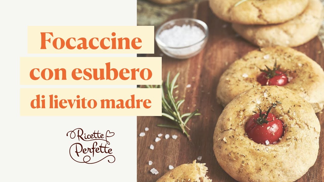 “Focaccine Aperitivo” con esubero di Lievito Madre