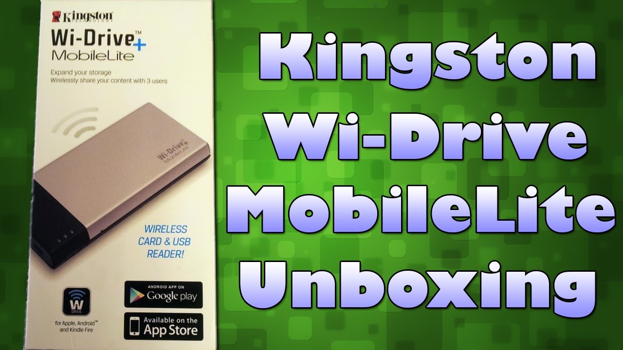 ► Kingston Wi-Drive MobileLite BETA Unboxing