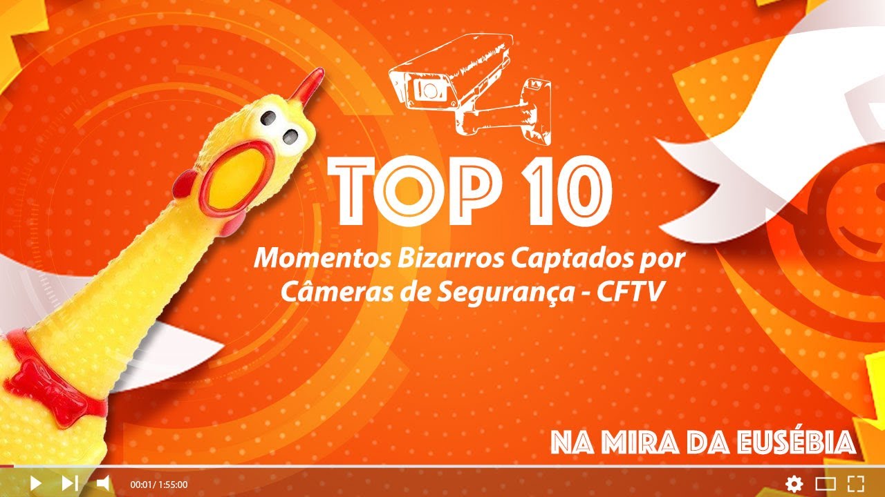 Câmeras de Segurança capturam momentos bizarros - Top 10