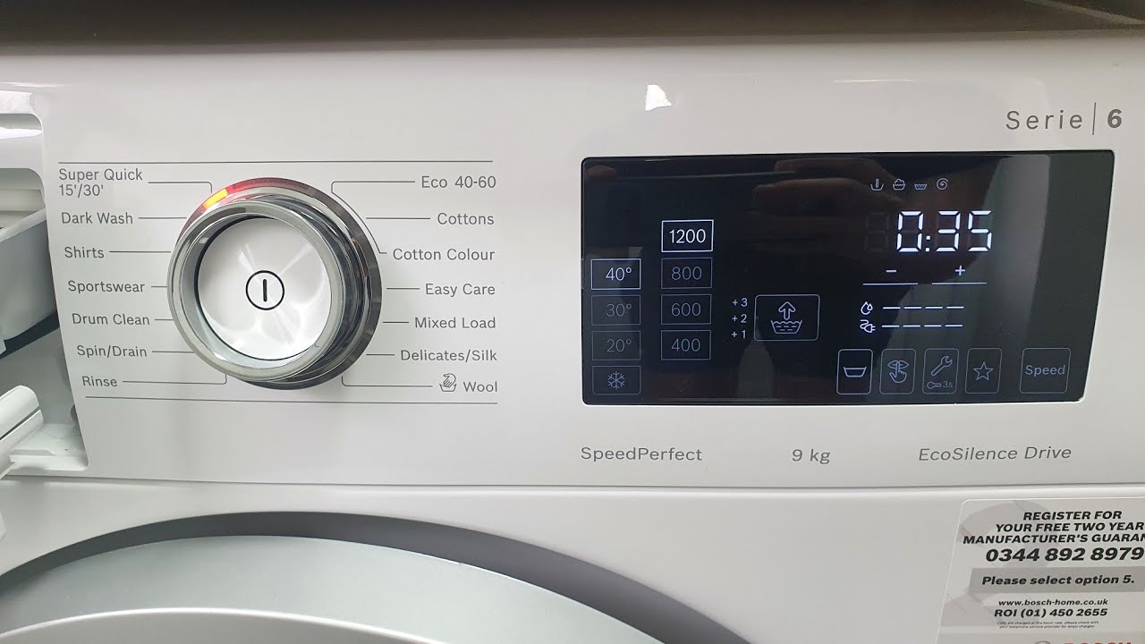 Bosch Serie 6 - Super Quick 35' 40° (Full Cycle)