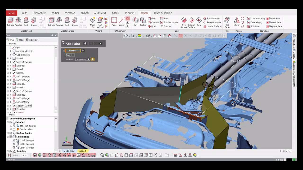 3D scanning SUV and creating custom exhaust