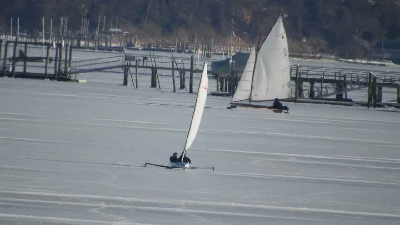 A Class stern steerers racing on the Navesink River, Red Bank, NJ February 9, 2026
