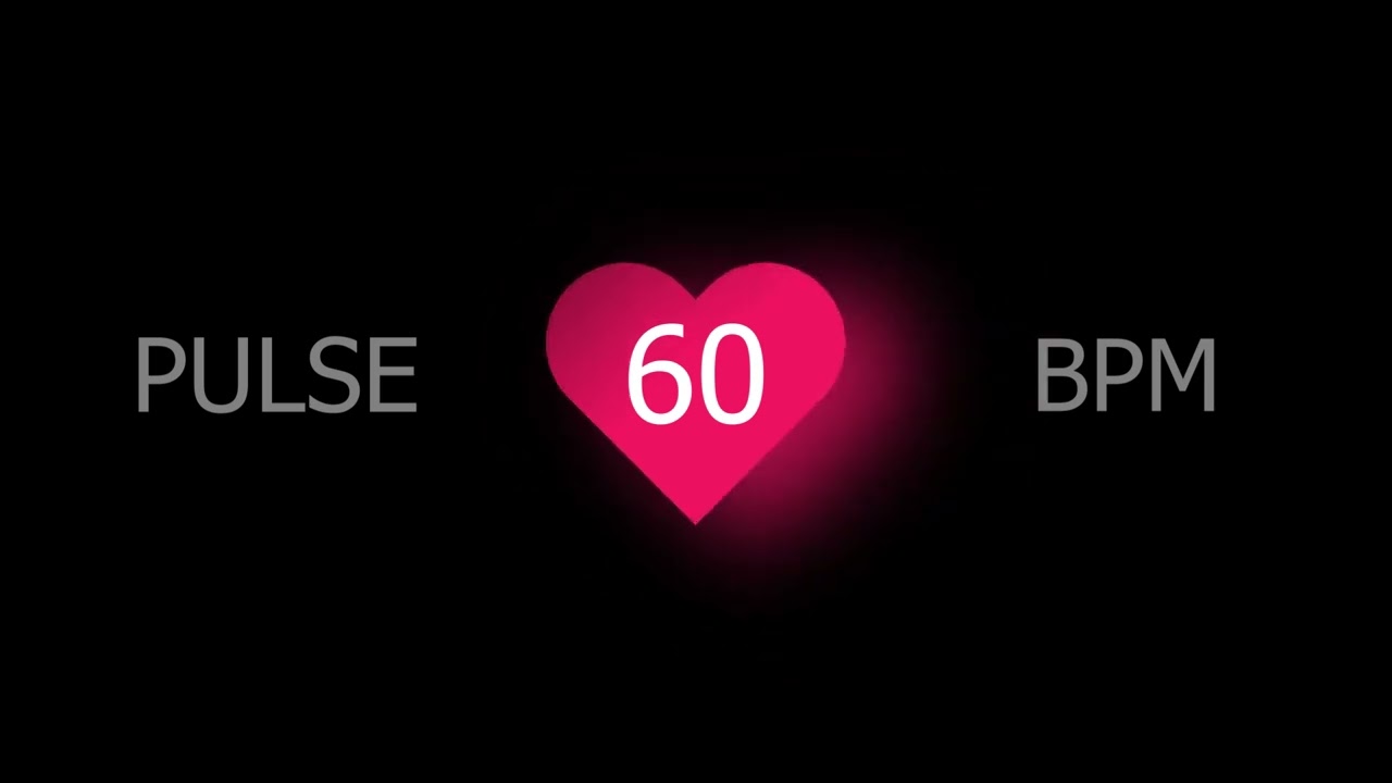 HEARTBEAT SOUND | 1 HOUR | 💓 Pulse: 60 BPM