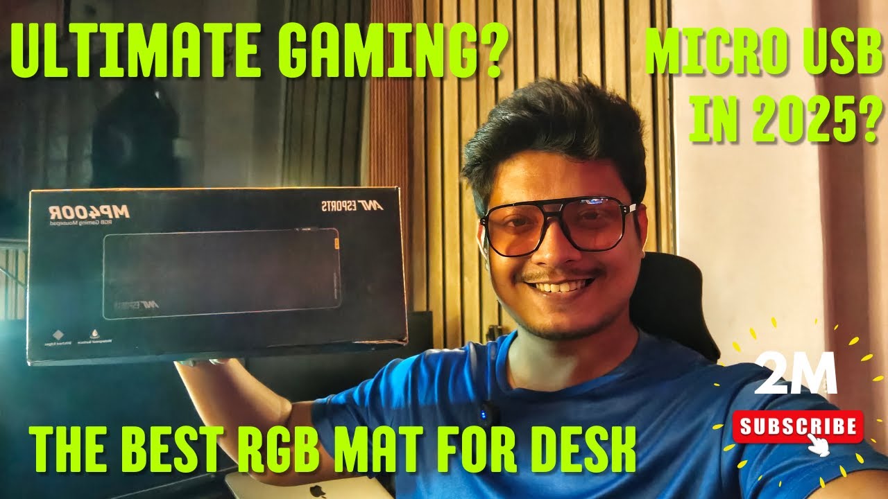 RGB Mouse pad. ANT Esports gaming pad unboxing and setup.