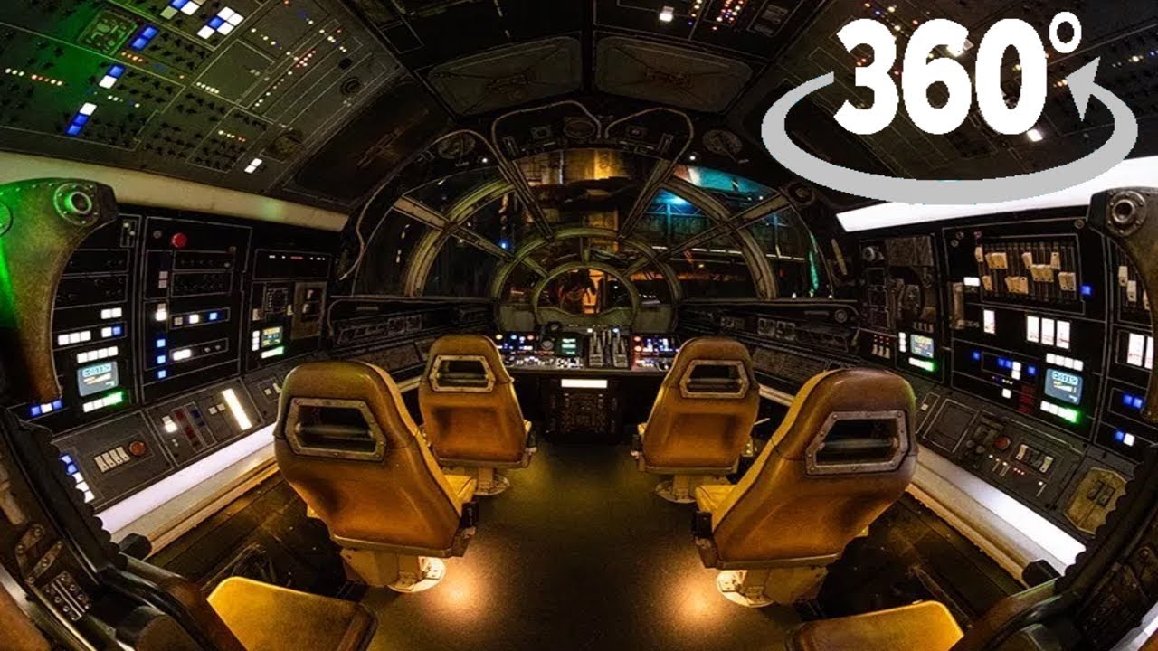 360º Ride on Millennium Falcon: Smugglers Run Pilot POV