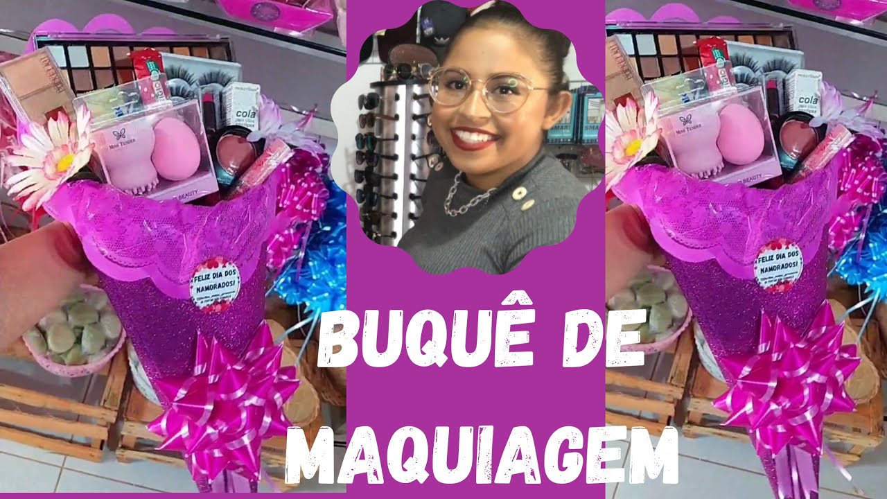 DIY - Como fazer buquê de maquiagem passo a passo