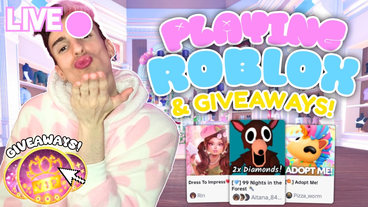 🔴 LIVE - PLAY ROBLOX WITH ME & WIN GIVEAWAYS! COME JOIN!