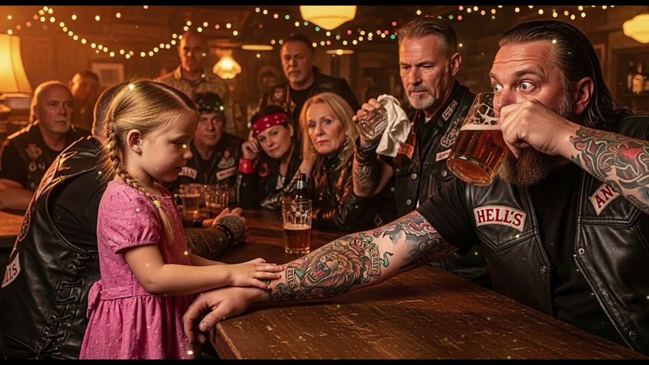 Little Girl Touched a Biker’s Tattoo and Said “That’s My Dad” — The Whole Bar Fell Silent