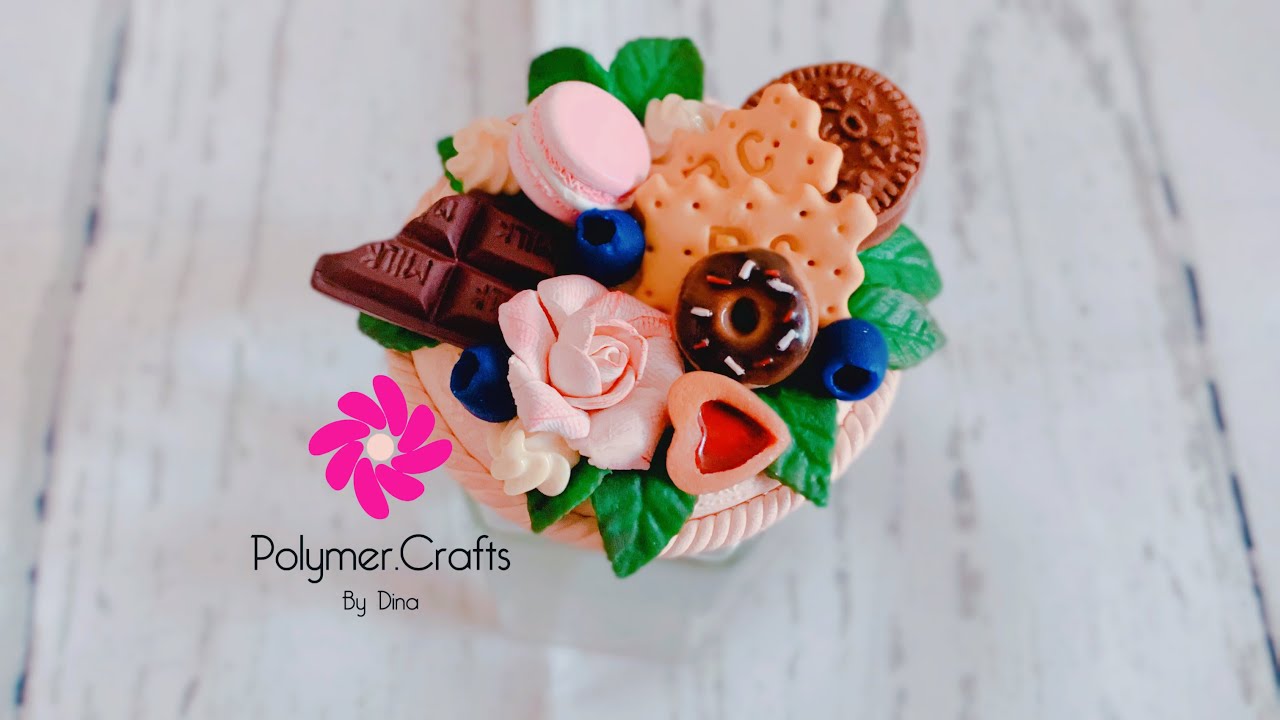 Eng subs! Polymer clay jar -  برطمان أو جار بالصلصال الحراري
