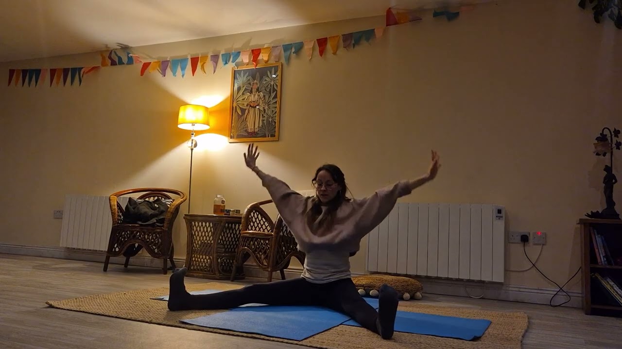 General class, ends with the heart womb meditation