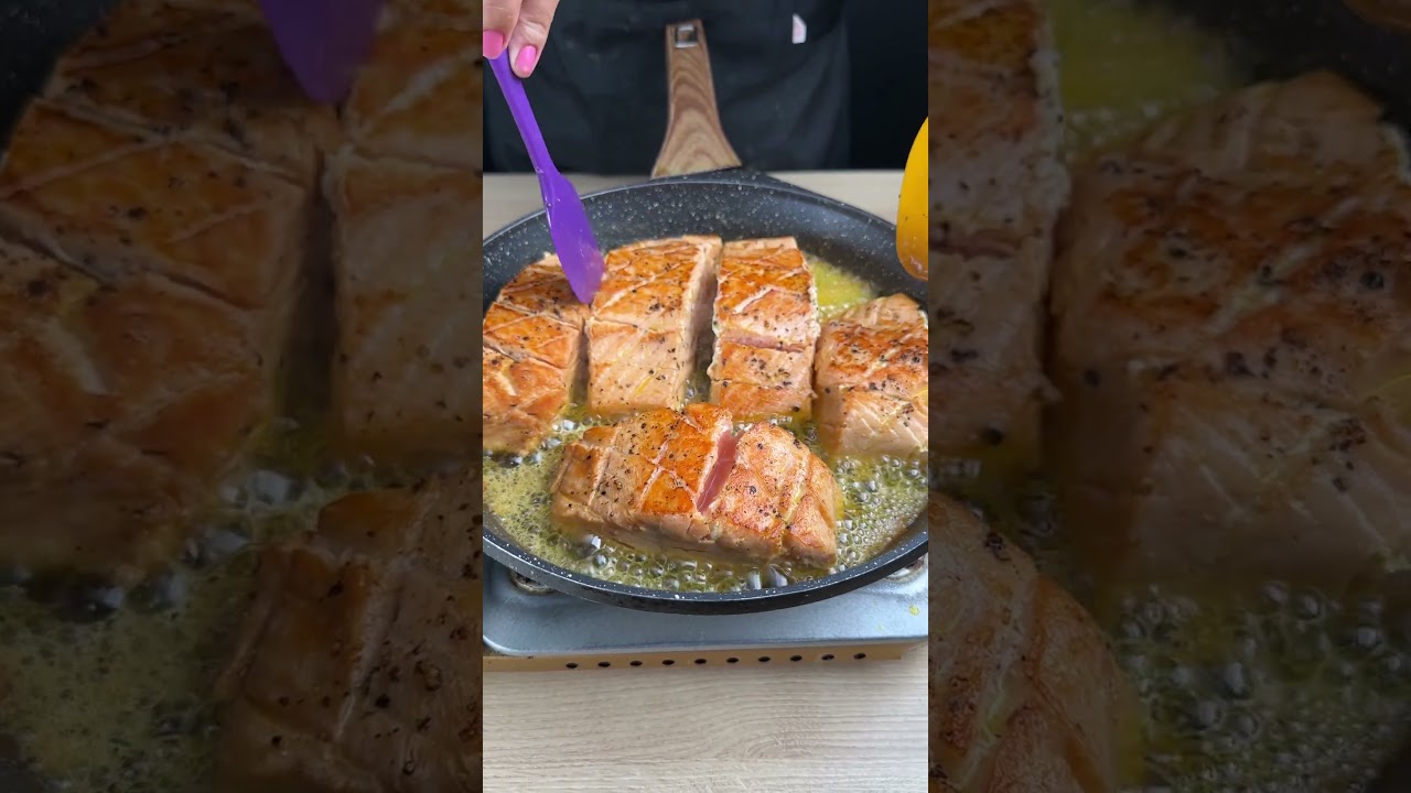 A famosa receita de salm&atilde;o italiano, feita em menos de 30 minutos.