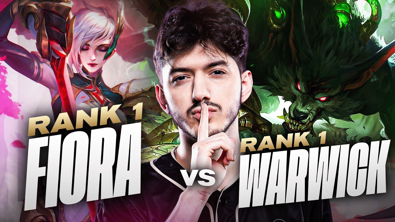 RANK 1 FIORA vs RANK 1 WARWICK &ndash;  I BROKE HIS MENTAL