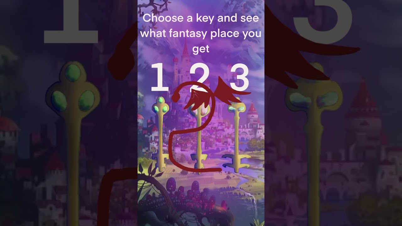 Choose a Key and See What Fantasy Place You Unlock. 