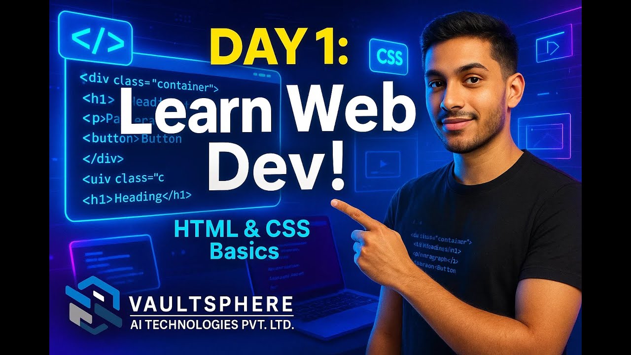 Kickstart Your Web Development Journey | HTML Basics & Building Your First Webpage 🌐