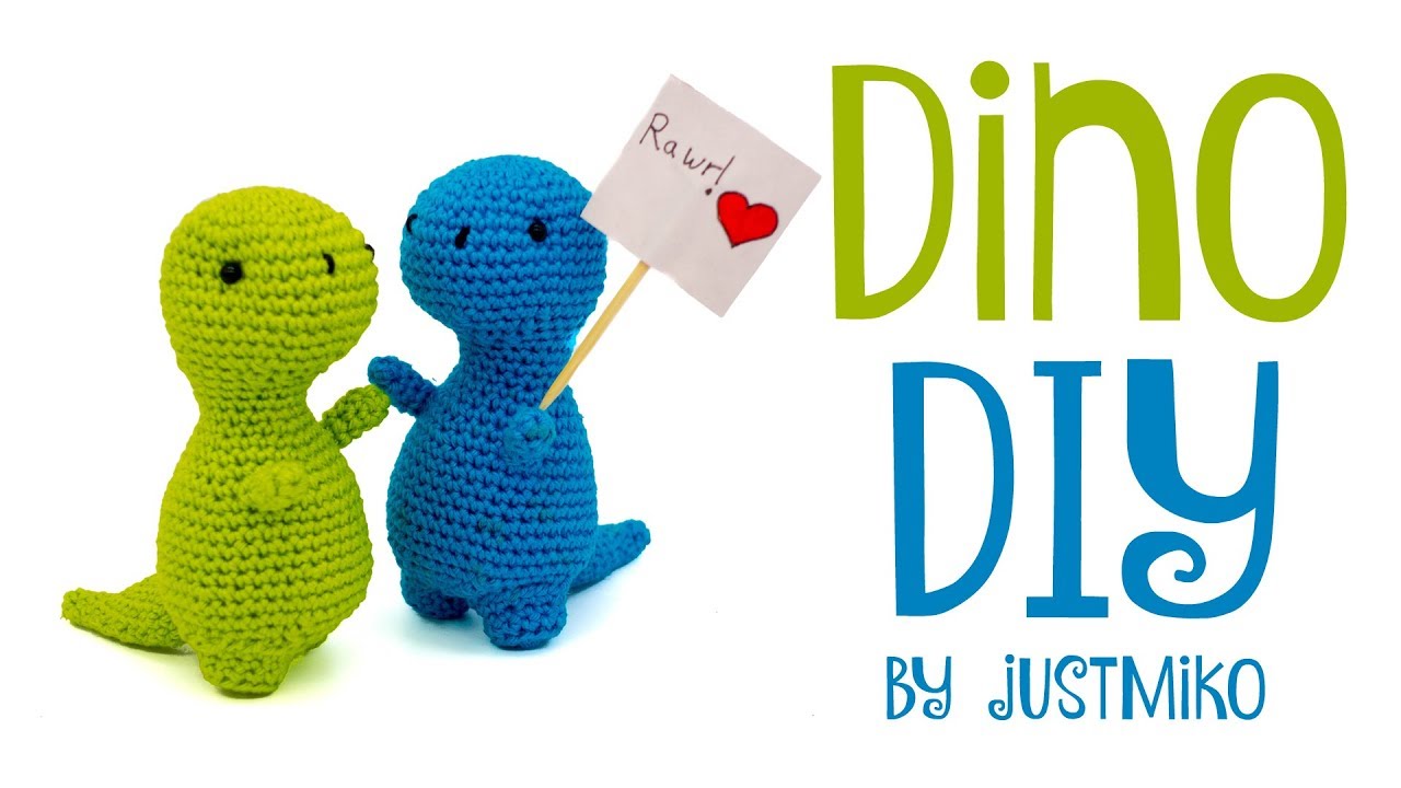 Dinosaurier häkeln 🌴 *Do it Yourself* | Zuschauerwunsch by justMiko