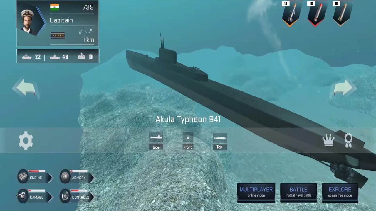 Submarine Simulator : Naval Warfare - Submarine Fighting Game - Android Gameplay