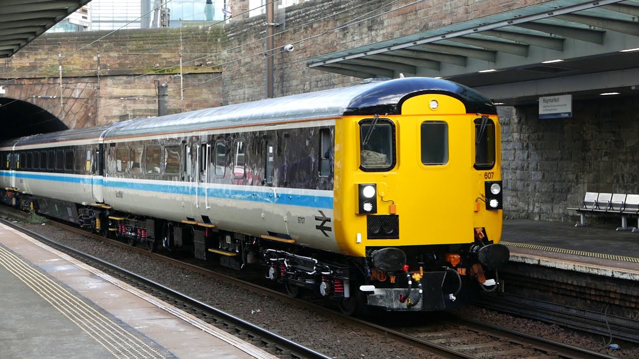DBSO 9707 and Class 47 No. 47712 at Haymarket 23/02/23